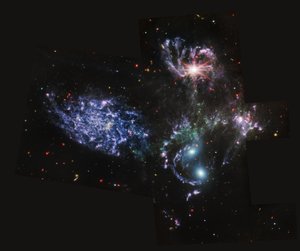 史蒂芬五重奏（MIRI Image） 作者 詹姆斯韦伯太空望远镜 (NASA)