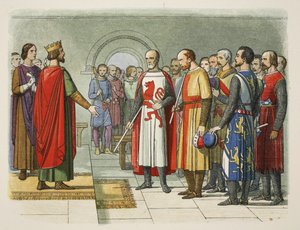 国王亨利三世和他的议会，威斯敏斯特，1258年，从公元前55年到公元1485年的A Chronicle，酒吧。伦敦，1863年