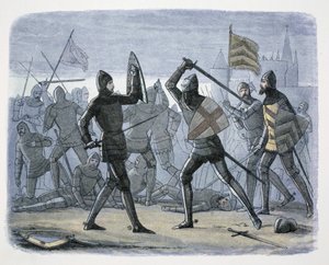 法国加来之围，1346-1347 1864年 作者 詹姆斯·威廉·埃德蒙·道尔