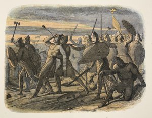哈罗德二世在1066年黑斯廷斯战役中的死亡，从公元前55年英国纪事报到公元1485年，酒吧。伦敦，1863年 作者 詹姆斯·威廉·埃德蒙·道尔