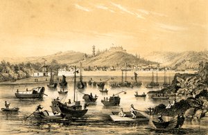 宁波，已故条约对英国贸易开放的五个港口之一，中国，1847年