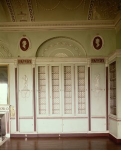萨福克郡的Heveningham Hall：图书馆，1778-80