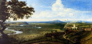 诺丁汉东景，约 1695 年（布面油画） 作者 Jan (attr.to) Siberechts