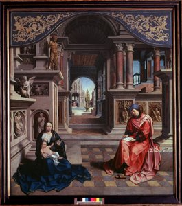 St Luke painting the Madonna Painting by Jan Gossaert dit Mabuse (1478 ca-1532) 1515 Dim 205x230 cm Prague National Gallery