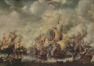 1914年8月，1653年8月，海德英军与荷兰人之间的海战。