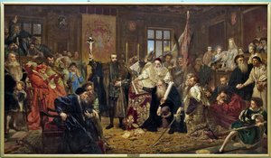 "卢布林联盟"：1569年7月1日在卢布林（波兰）签署的政治条约，将波兰王国和立陶宛大公国统一为一个国家，即两国共和国，由选举产生的君主制来统治。