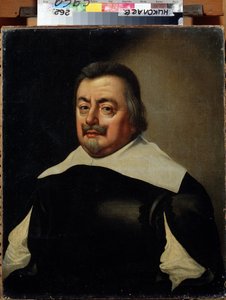 身披铠甲的男子肖像。由 Jan Anthonisz van Ravesteyn（1572-1657 年）绘制。17 世纪荷兰艺术。地区 W. 韦列什恰金艺术博物馆，乌克兰，米科拉耶夫