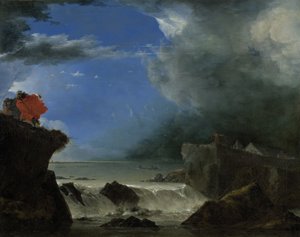 阿姆斯特丹附近的圣安东尼堤决口
1651 年圣彼得洪水造成的阿姆斯特丹圣安东尼堤坝（现为泽堡堤坝）决口图