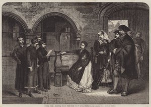 Luther，当一个Chorister，在Eisenach从门到门唱着赞美诗