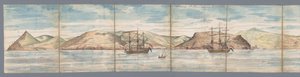 圣赫勒拿岛景观
1787 年 3 月 31 日从 Rhee 上绘制的圣赫勒拿岛（标题在实物上）