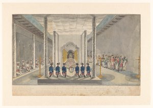 VOC 代表团觐见康提国王 Sri Rajadi Raja Sinha 作者 简·布兰德斯