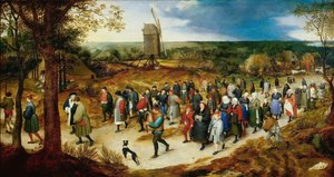 Le Cortège des Noces 婚礼的Cortège。 作者 简·布鲁格（Jan Brueghel）