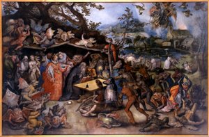 住持圣安东尼的诱惑 作者 简·布鲁格（Jan Brueghel）