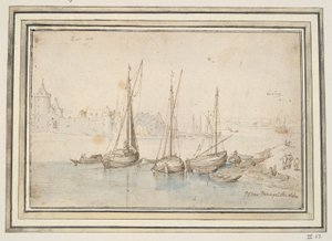鲁尔区和杜伊斯堡的景色 作者 简·布鲁格（Jan Brueghel）