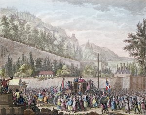 1789年10月6日1789年10月6日，法国皇室从凡尔赛宫带到巴黎时，奥斯泰尔的Les Halles妇女