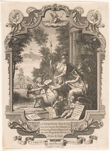 带有希腊历史寓言的插图
扉页为Kornelis Westerbaen，Algemeene histori，1742 年