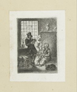 Interieur met een gezin
约翰-夏隆的完整蚀刻作品 / Oeuvre Complette des Eaux Fortes par Jean Chalon (系列名称) 作者 克里斯蒂安·乔西