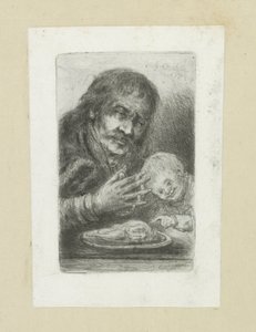 Man en kind aan de eettafel
约翰-夏隆的蚀刻画全集 / Oeuvre Complette des Eaux Fortes par Jean Chalon（丛书名） 作者 克里斯蒂安·乔西