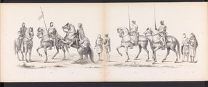 莱顿学生化妆舞会，1865 年（图版 14）
1865 年 6 月 6 日，莱顿学生团成员为庆祝莱顿大学建校 290 周年而举行的盛装游行，描绘了：荷兰人的入场式 b、荷兰人的服装、荷兰人的服装、荷兰人的服装、荷兰人的服装、荷兰人的服装、荷兰人的服装、荷兰人的服装、荷兰人的服装、荷兰人的服装、荷兰人的服装。