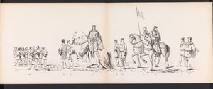 莱顿学生化妆舞会，1865 年（图版 7）
1865 年 6 月 6 日，莱顿学生团成员为庆祝莱顿大学建校 290 周年而举行的化装游行，描绘了：荷兰人进入大学的情景 作者 J. Hazenberg 玉米动物园
