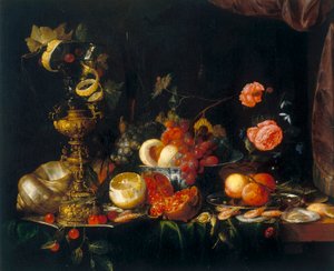 静物 作者 扬·戴维兹·德·海姆（Jan Davidsz de Heem）