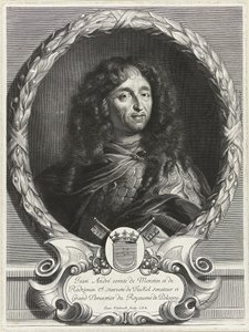诗人Jan Andrzej Morsztyn 1621-1693的肖像，1670年代 作者 简·爱德林克