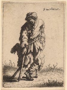 带着木腿的乞丐，1632年。 作者 扬·格奥尔格·范弗利特