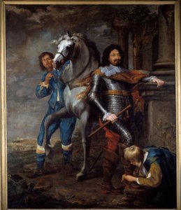 奥塔维奥-皮科洛米尼将军（1599-1656） 扬-范-布朗克霍斯特（1603-1662）的画作 17世纪 太阳。2,72x2,37米 巴约讷，博纳博物馆