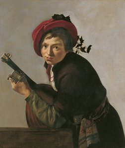 年轻人玩Theorbo 作者 扬·格里兹（Jan Gerritsz van Bronckhorst）