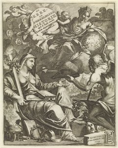 教会与世界历史的寓言
Willem Goeree，De kerklyke en weereldlyke historien 的扉页。1729
De kerklyke en weereldlyke historie uyt d