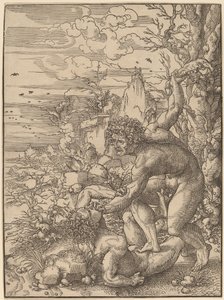 该隐杀了亚伯 作者 扬·高萨特（Jan Gossaert）