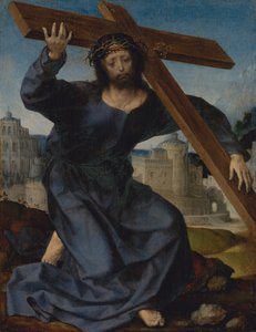基督背着十字架，ca。 1520-25。 作者 扬·高萨特（Jan Gossaert）