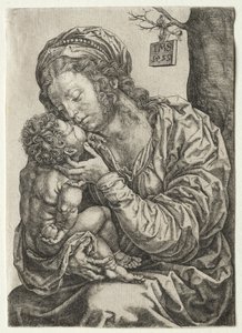1522年，坐在树脚下的处女。 作者 扬·高萨特（Jan Gossaert）