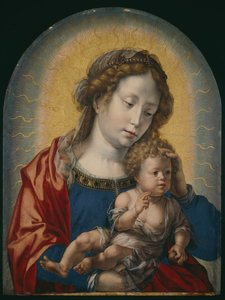 圣母与儿童，约1520年。 作者 扬·高萨特（Jan Gossaert）