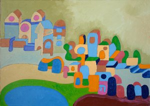 艺术家的殖民地，2010年（布面油画） 作者 扬·格罗内伯格