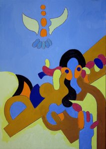 神童，2009年（布面油画） 作者 扬·格罗内伯格