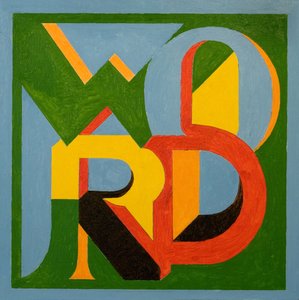 只有一个字》，2006年（木板油画） 作者 扬·格罗内伯格