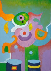 儿童眼中的女儿科医生，2009年（布面油画）。 作者 扬·格罗内伯格