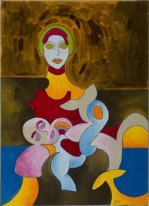 皮耶塔》，2009年（布面油画）。 作者 扬·格罗内伯格