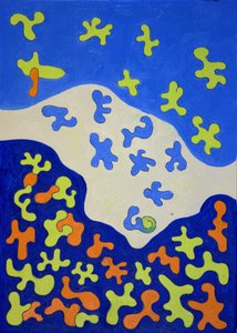 浴帘，2010（布面油画） 作者 扬·格罗内伯格