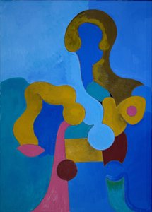 小斯芬克斯，2009年（布面油画） 作者 扬·格罗内伯格