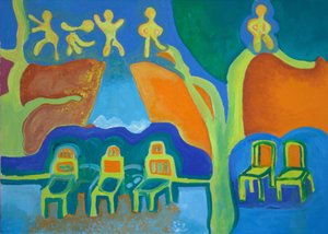 冬天来了，2009（布面油画） 作者 扬·格罗内伯格