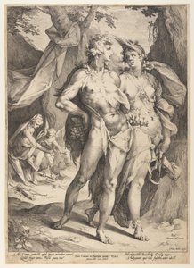 巴克斯和谷神离开金星（Sine Cerere et Baccho Friget Venus） 作者 扬·哈曼斯（Jan Harmensz）。穆勒