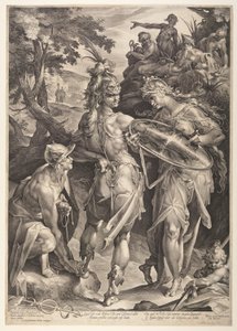 密涅瓦武装珀尔修斯 作者 扬·哈曼斯（Jan Harmensz）。穆勒