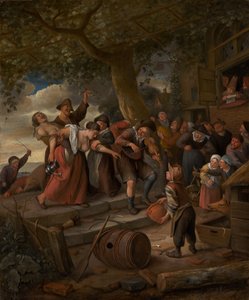 猪属于猪圈，约1673-5年 作者 扬·哈维克斯（Jan Havicksz）。斯汀