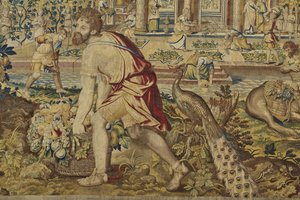Vertumnus的细节，来自Vertumnus和Pomona，约1630年 作者 扬二世·雷斯