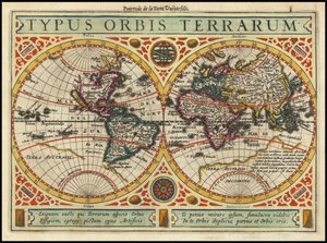 1631 年地图 - Typus Orbis Terrarum