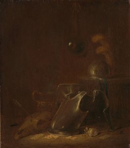 有战争工具的静物 作者 Jan Jansz Buesem（归因于）