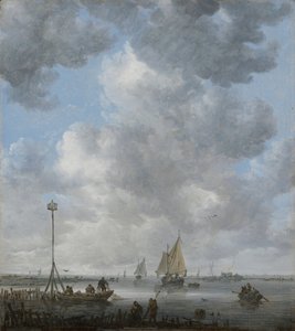 平静 - Goyen, Jan Josefsz, van (1596-1656) - 1645 年至 1649 年之间 - 木上油 - 36,1x32,1 - Szepmuveszeti Muzeum，布达佩斯