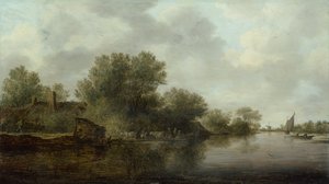 风景（板面油画） 作者 扬·约瑟夫斯·范·高恩